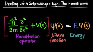 Dealing with Schrodingers Equation  The Hamiltonian [upl. by Madonia462]