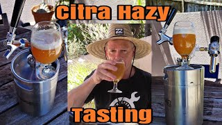 Citra Hazy Tasting  iKegger Pour [upl. by Amling]