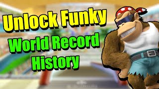 The History of Unlocking Funky Kong Speedruns in Mario Kart Wii [upl. by Ennaesor122]