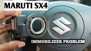 MARUTI SX4 IMMOBILIZER PROBLEM  LOCK KEY LIGHT BLINK HO RAHI HAI  SX4 VXI BS III [upl. by Kelsey]