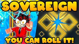 NEW SOVEREIGN AURA Is Now OBTAINABLE in Roblox Sols RNG [upl. by Pomfrey931]