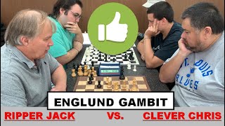 Clever Chris vs Ripper Jack Game 4  HARTLAUBCHARLICK GAMBIT [upl. by Edgar]