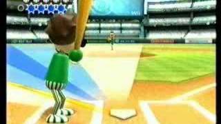 Wii Sports Baseball Swing Control 84 [upl. by Landry]