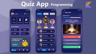 Quiz App Android Studio Kotlin Project tutorial  Quiz App Kotlin Programming [upl. by Warila]