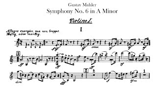 Mahler Symphony No6 quotTragicquot【1st Violin】A minor sheet music [upl. by Irab]