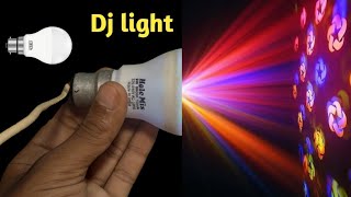 How to make powerfull DJ Light at home using old LED Bulb  Decoration light  Dj light  light [upl. by Arad]