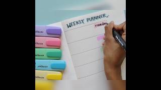 weekly planner ideas using notebook crafts shorts [upl. by Cromwell]