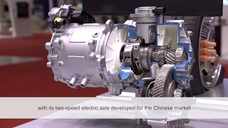 Auto Shanghai 2017 – Schaeffler’s electric axle Schaeffler [upl. by Colb]