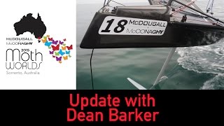 McDougallMcConaghy 2015 AUS Moth Nationals  Update with Dean Barker [upl. by Hadsall]