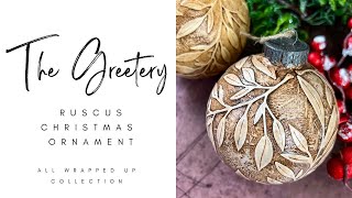 Handmade Christmas Ornaments Featuring The Greetery Big Branches Ruscus Die [upl. by Ahseekal]