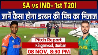 South Africa vs India Durban Kingsmead Pitch Report  Durban Pitch Report  1st T20I Match [upl. by Frederic]