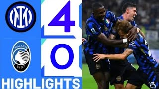 INTER  ATALANTA 40  HIGHLIGHTS  3ª GIORNATA  SERIE A 202425 [upl. by Kcoj716]