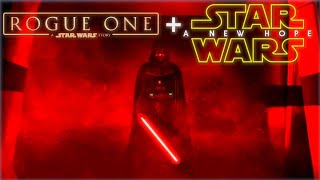 Darth Vaders Hallway Scene quotRogue Onequot Leads Into quotA New Hopequot Supercut 4K HDR [upl. by Erna]