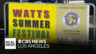 Families gather for annual Watts Summer Festival [upl. by Laon]