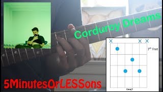 How To Play Rex Orange County  Corduroy Dreams  Guitar Lesson [upl. by Lyrrehs646]