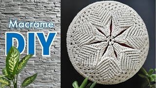 How to make Macrame Pouf Tutorial  Macrame Puff DIY  Macrame Ottoman  Macrame Stool [upl. by Ranice]