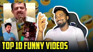 TOP 10 BEST FUNNY VIDEOS REACTION😂😂 KANNADA [upl. by Drannel195]