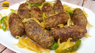 Beef Kabab Recipe  Tender amp Juicy Kebab Recipe by Aqsas Cuisine [upl. by Fisch84]