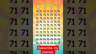 71 ke bich mein 17 kahan haigk maths shorts viralvideos [upl. by Nosnorb770]