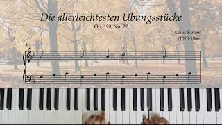 Grade 1 Piano Melody in F No 27 from Die allerleichtesten Übungsstücke op 109 by Louis Köhler [upl. by Eyr]