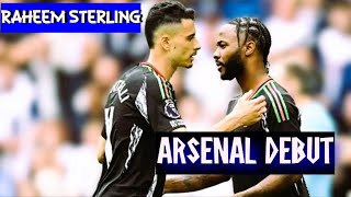 RAHEEM STERLING DEBUT FOR ARSENAL [upl. by Ecilayram]