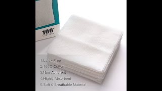 Gauze Paid 4x4How to make Gauze Pad 4x4 easily for Dressing use complete procedure Hindi Urdu [upl. by Airotkciv]