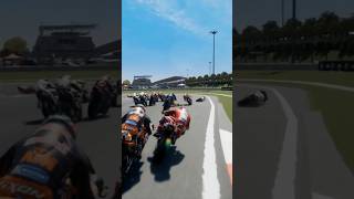 Live crash at Sepang circuit 😲 [upl. by Ahseuqram]