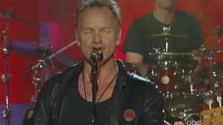 sting live  spirits in the material world jimmy kimmel show 2005 [upl. by Nelav889]