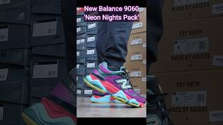 New Balance 9060 Neon Nights Pack Sneaker On Feet [upl. by Bald]