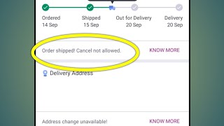 Order Shipped Cancel Not Allowed  Cancellation Not Allowed  Meesho Order Cancel Nahi Ho Raha Hai [upl. by Atival]