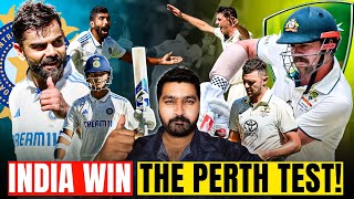 Indian Team Proved me Wrong  India beat Australia in Perth  Border Gavaskar Trophy 2024  Bumrah [upl. by Roede]