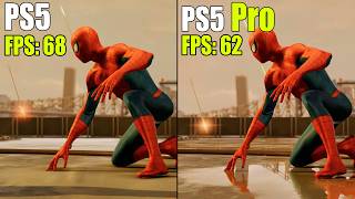 PS5 vs PS5 Pro  Marvels SpiderMan 2 Comparison  Loading Graphics Resolution and FPS Test [upl. by Lory]