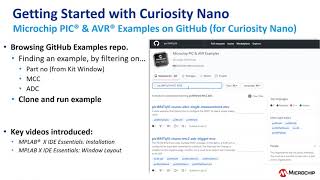 Getting Started with CNano MPLAB Tools  PIC® and AVR® examples on GitHub [upl. by Ahsitniuq]