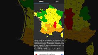 4 département en Vigilance Rouge rhône loire ardeche hauteloire [upl. by Kcirded]