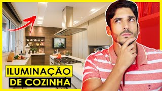 COZINHA PLANEJADA  QUAL A ILUMINAÇÃO IDEAL PARA COZINHA [upl. by Berti433]