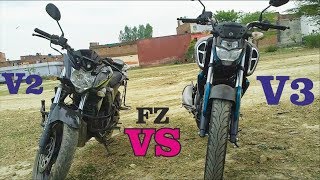 FZS V3 ABS VS FZS V2 Whats Is New Features [upl. by Zetta]