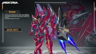 Iron Saga  Dante  Mecha Showcase [upl. by Binetta]