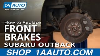 How to Replace Front Brakes 0205 Subaru Outback [upl. by Cerracchio]