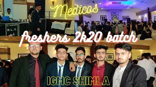 IGMC Shimla freshers party 2020 batch  Medical college freshers party  Ayush Nyk [upl. by Jyoti395]