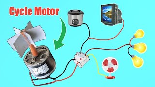 I make 8000W Powerful Electric Cycle Motor To 240V Wind Turbine Generator at home [upl. by Ecila]