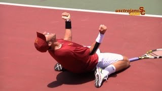 Steve Johnson  2012 NCAA Championship Point and Celebration [upl. by Ian849]