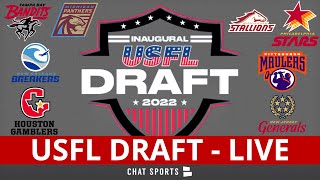 USFL Draft 2022  Live Picks amp Results For Rounds 112 [upl. by Dickinson]