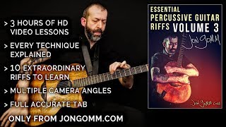 Essential Percussive Guitar Riffs VOLUME 3  Jon Gomm Trailer [upl. by Charlie]