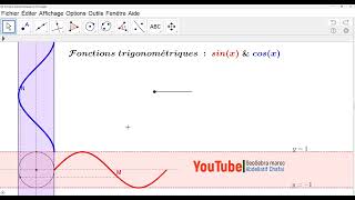 Fonctions trigonométriques sous GeoGebra  Sinus amp Cosinus [upl. by Farr]