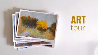 Art Tour №62 Plein air painting in gouache [upl. by Brout]