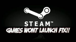 Steam Games Not Launching FIXED [upl. by Aivekahs]