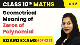 Geometrical Meaning of Zeros of Polynomial  Polynomials  Class 10 Maths Chapter 2 [upl. by Frasco599]