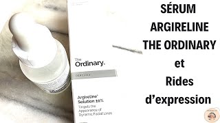 Sérum Argireline The Ordinary anti rides  Mon avis theordinaryreview theordinary [upl. by Savory920]