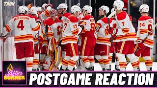 Flames  Bruins Postgame Reaction  FN After Burner  Game 14 [upl. by Hannala559]