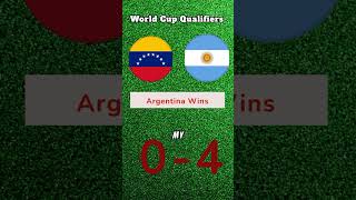 World Cup qualifying match Venezuela vs Argentina football soccer worldcup argentina messi [upl. by Knitter463]